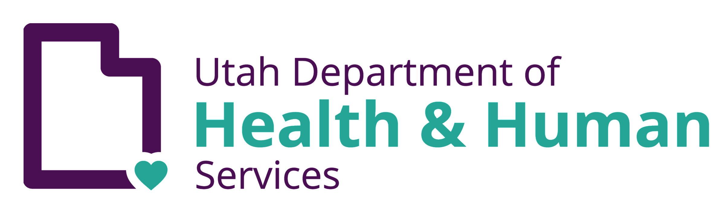 Utah Department of Health and Human Services vertical logo