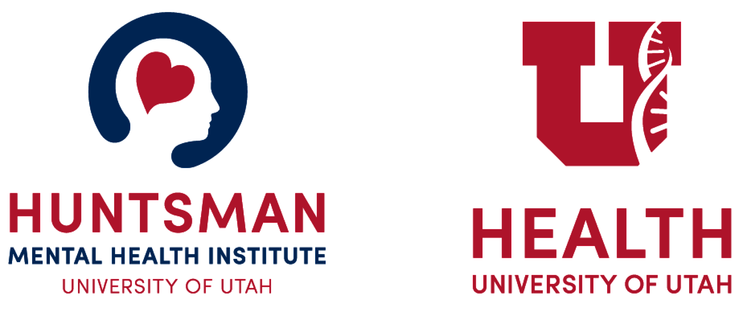 Huntsman Mental Health Institute and University of Utah Health horizontal logo
