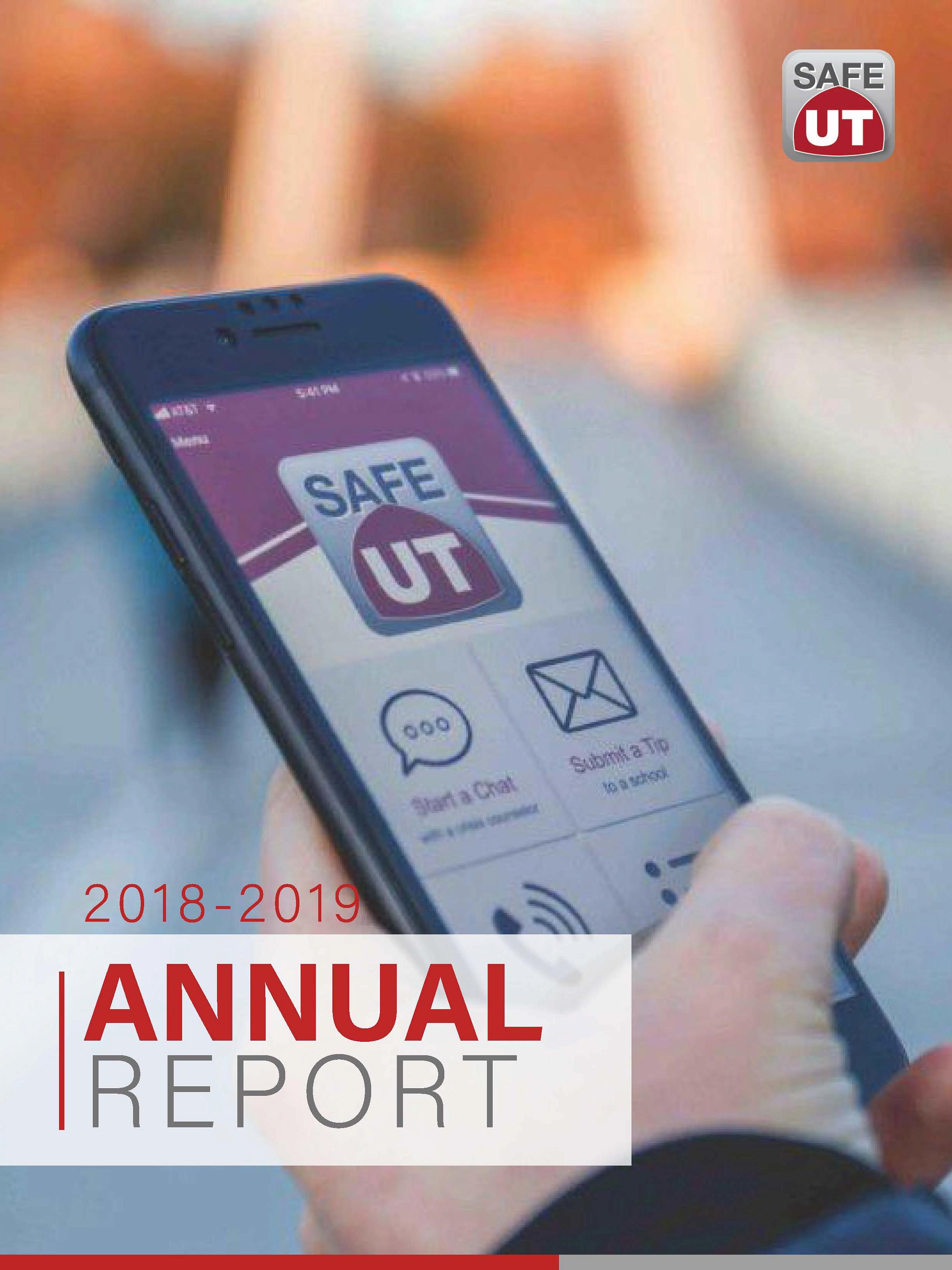 SafeUT 2019 Annual Report cover